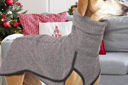 Dog Jumper Fleece Vest Sweater Stretch Sweatshirt - Grey