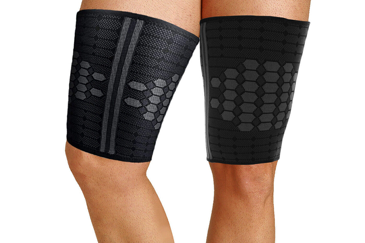 2Pcs Thigh Support Compression Sleeve for Men and Women Relieve Thigh Pain