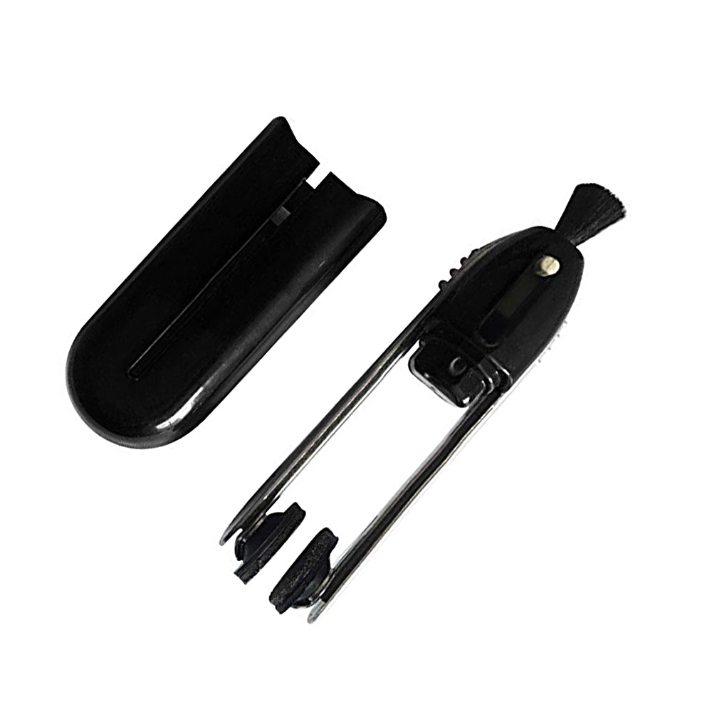 Portable Eye Glasses Cleaner Fiber Cleaning Brush Spectacles Eyeglass Wiping Brush Black