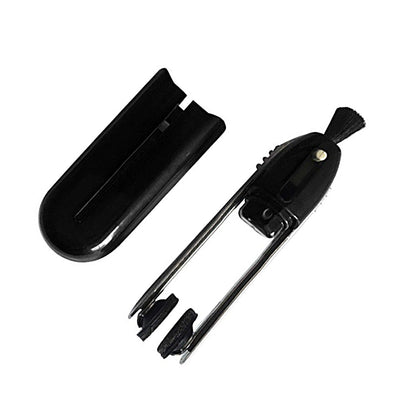 Portable Eye Glasses Cleaner Fiber Cleaning Brush Spectacles Eyeglass Wiping Brush Black