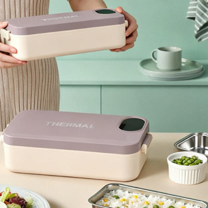 900ml Stainless Steel Heated Lunch Box- Khaki