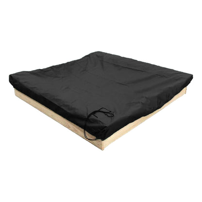 Square Sandbox Sandpit Cover Sandbox Canopy With Drawstring for Sandpit Toys Black
