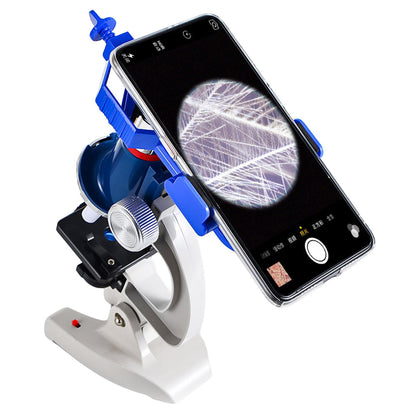 Kids Microscope Kit 100X-1200X Science Experiment Educational Toy for Ages 6+