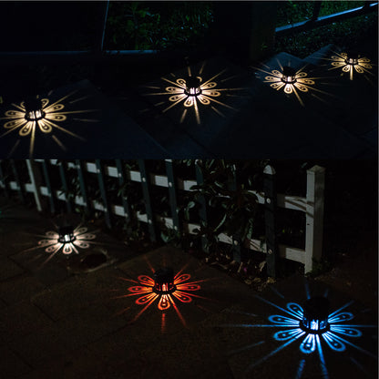 2Pcs Solar Fence Lights for Outdoor Decoration Wall Light