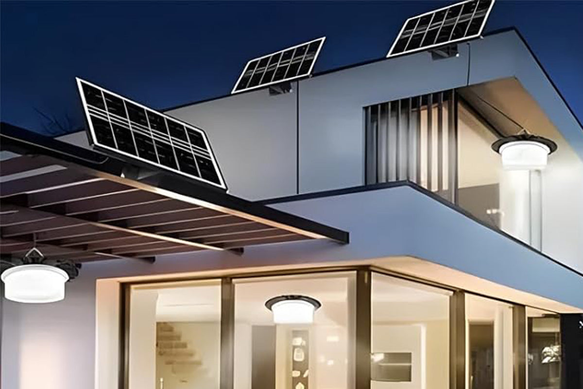 2Pcs 224-LED Solar Pendant Light with Moving Sensor Solar Light for Shed Camping Patio Tent