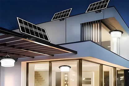 2Pcs 224-LED Solar Pendant Light with Moving Sensor Solar Light for Shed Camping Patio Tent