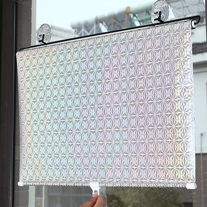 2pcs Car Window Shade Retractable Roller Blinds Sunshade Blackout Curtains with Suction Cups -Silver