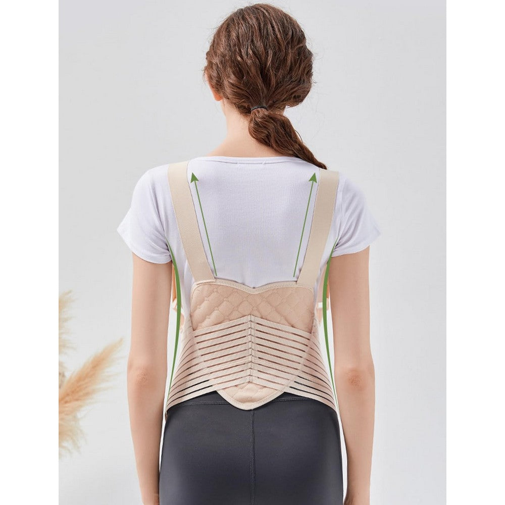 Maternity Belt Back Support Adjustable Abdominal Binder for Pregnancy-Beige