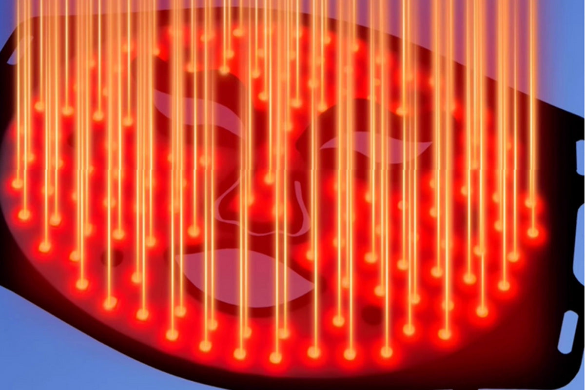 Red Light Therapy for Face with Remote Red Light Mask at Home-Black