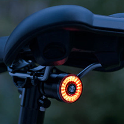 5-Mode Smart Tail Light Sensing Rear Brake Light for Night Riding Rechargeable Auto On/Off Bicycle Light