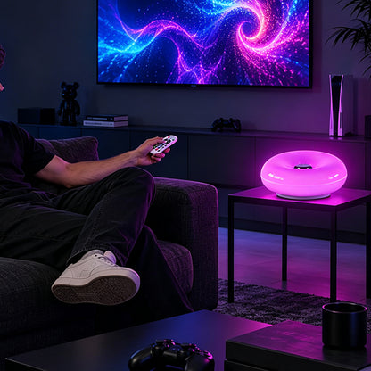 16 Color RGB Touch Dimming Donut Lamp Rechargeable Mood Light