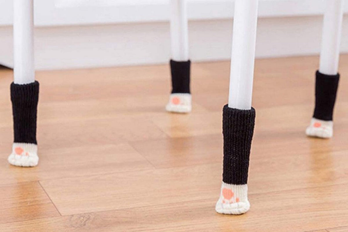 16Pcs Cat Paw Chair Leg Socks Floor Protector Covers