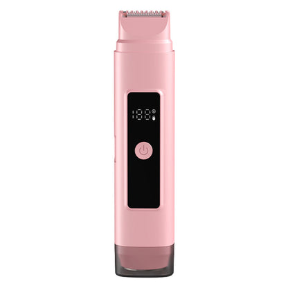 2-in-1 Dual Head Electric Shaver & Bikini Trimmer for Women with LED Display