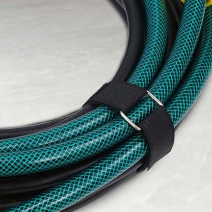 Self Gripping Hook and Loop Tie Nylon Cable Strap with Metal Buckles
