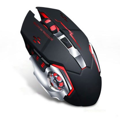 Dual Modes Wireless Mouse 2.4Ghz/Bluetooth RGB Backlit Rechargeable Gaming Mouse Style 1