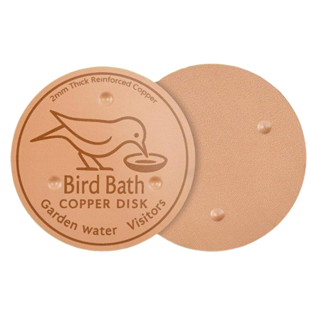 Copper Bird Bath Cleaning Disc -Round Shape