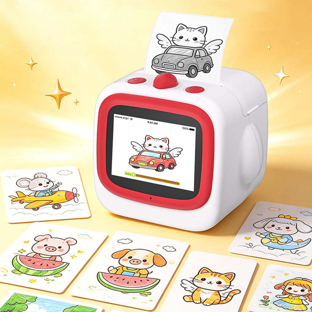 AI Sticker Maker Voice?to?Sticker Printer Box Inkless Portable Printing