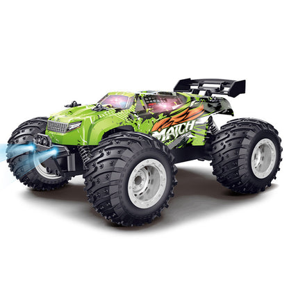 1:18 Scale Remote Control Car All-Terrain RC Truck with LED Lights Green
