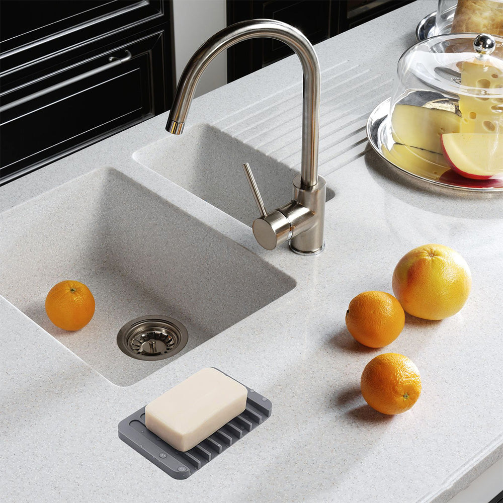 Self Draining Soap Dishes Silicone Soap Dish Bar Soap Holder Waterfall Drainer
