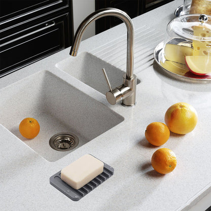 Self Draining Soap Dishes Silicone Soap Dish Bar Soap Holder Waterfall Drainer