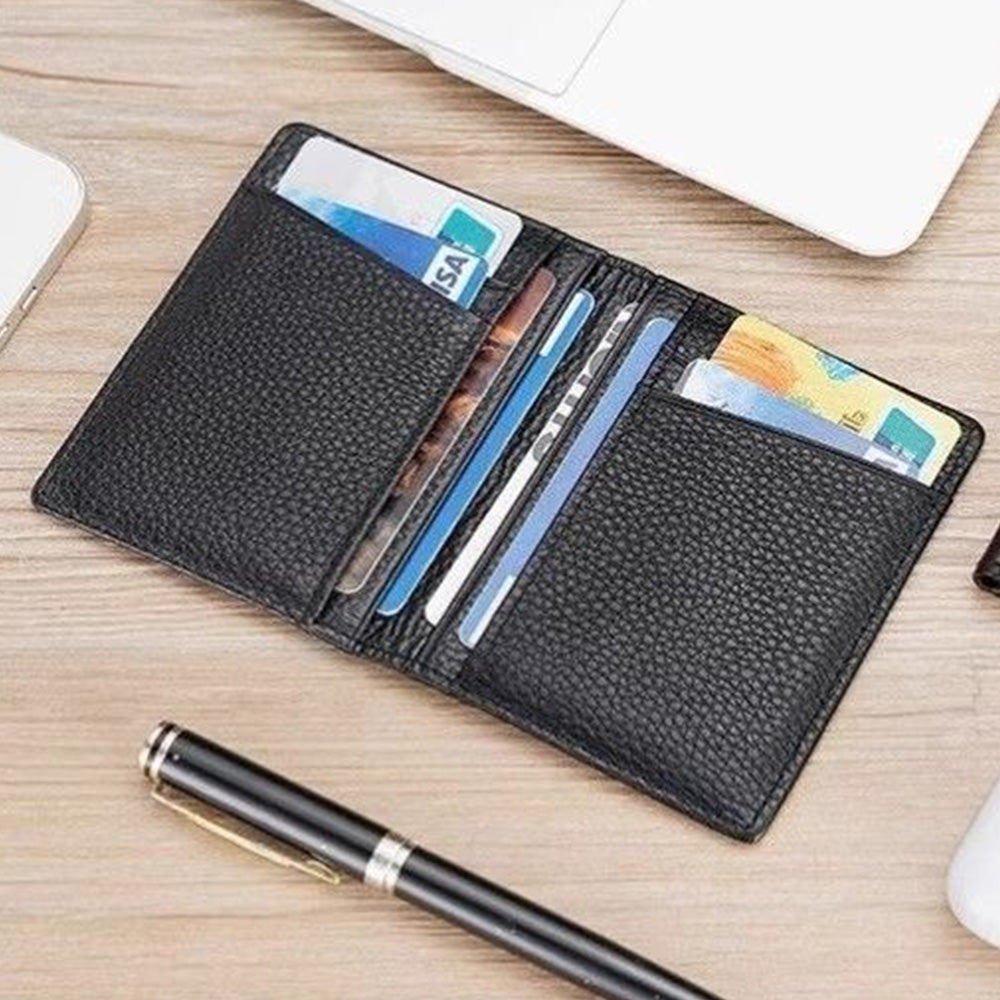 2Pcs PU Leather Card Holder Slim Credit Card Organizer