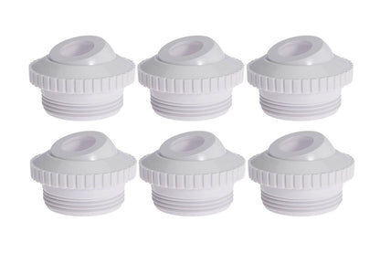 6Pcs Swimming Pool Spa Return Jet 1.9CM Opening Directional Flow Inlet Fitting