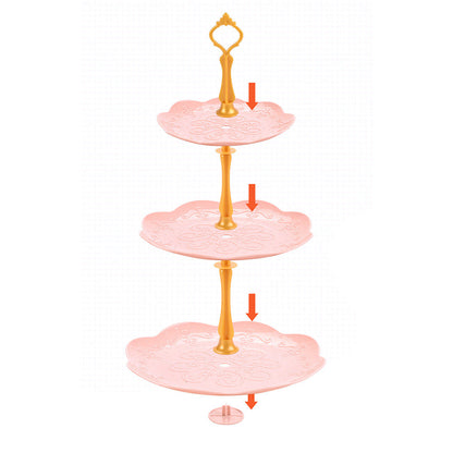 Kids Pretend Tea Party Set with Dessert & Carrying Case Style 1