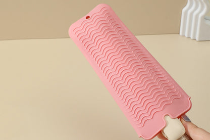4 Pack Heat Resistant Silicone Pouch for Hair Styling Tools-Pink