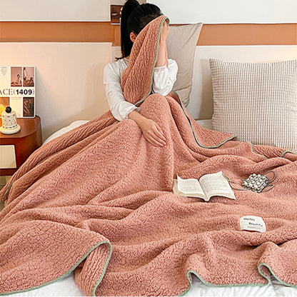 Sherpa Throw Blanket Winter Fuzzy Throws Cozy Blanket Pink
