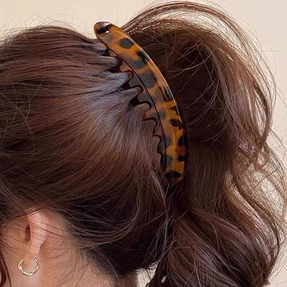 3 PCS Large Banana Hair Clips for Women High Ponytail Styling