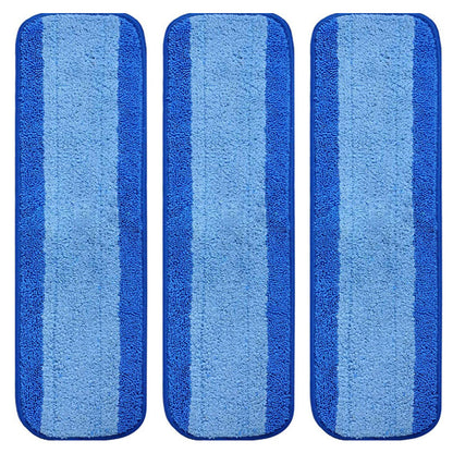 3 Pack Replacement Cleaning Pads for Bona Mop Reusable Microfiber Wet Cleaning Mop Pads