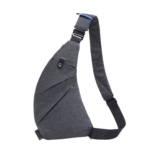 Multifunctional Anti-theft Sling Chest Pack Crossbody Bag Gray