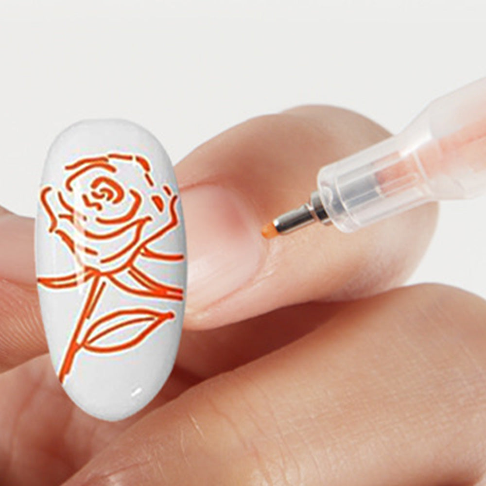 12-Color DIY Nail Art Paint Pen Set Nail Dotting & Drawing Pens for Manicure