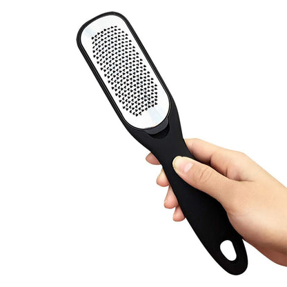 2 Sides Safe Metal Foot File Pedicure Callus Remover Foot Care Metal Surface Tool -Black