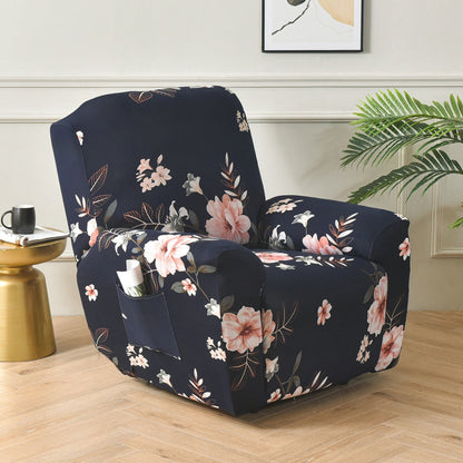 4-Piece Set Printed Recliner Chair Protector Cover Stretch  Sofa Couch Slipcover Style 2