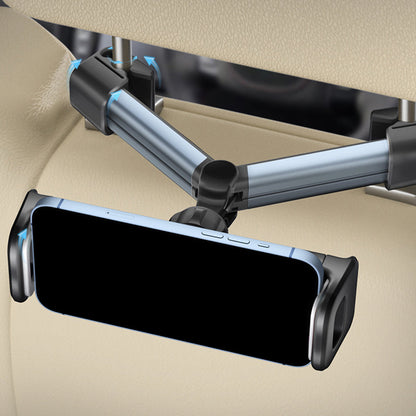 360-Degree Rotating Tablet Phone Holder for Car Backseat Adjustable iPad Holder Mount Grey