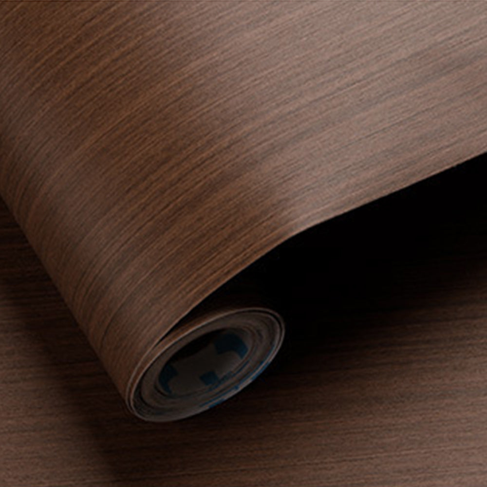 Wood Grain Wallpaper Self Adhesive Decor Wall Paper for Cabinet Drawer Shelf Liner Easy to Clean -Red