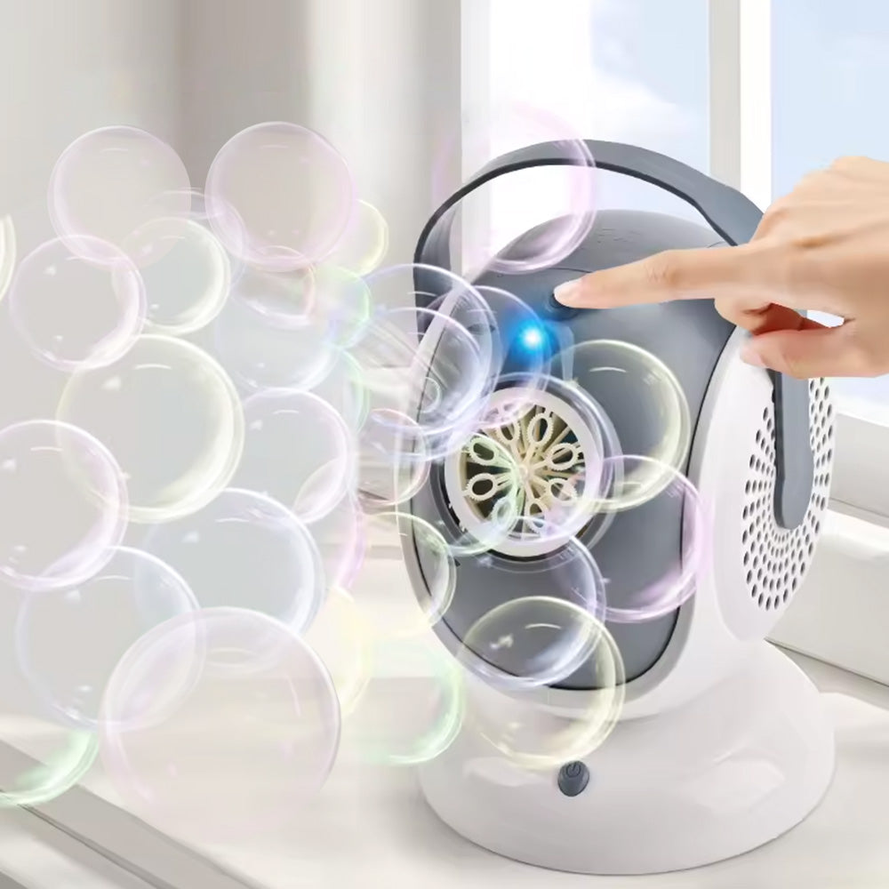 Automatic Bubble Machine Rotating Bubbles Blower Toy