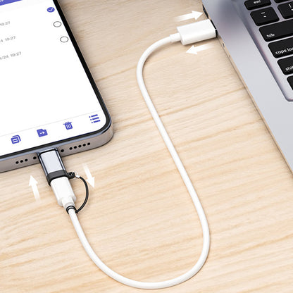 4Pcs Lightning to USB C Adapter Fast Charging and Data Transfer for iPhone 15 16