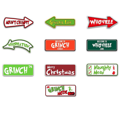 10PCS Christmas Tree Hanging Ornaments Decorations for Holiday Xmas Tree