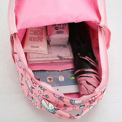 Unicorn Backpack Cartoon School Bag Kids Bookbag Printing Rucksack Pink