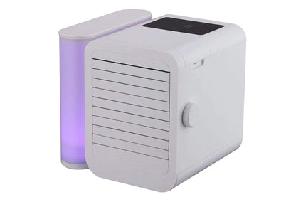 2Pcs Portable Air Conditioner Cooling Fan Evaporative Colourful Air Cooler with 1000ml Water Tank