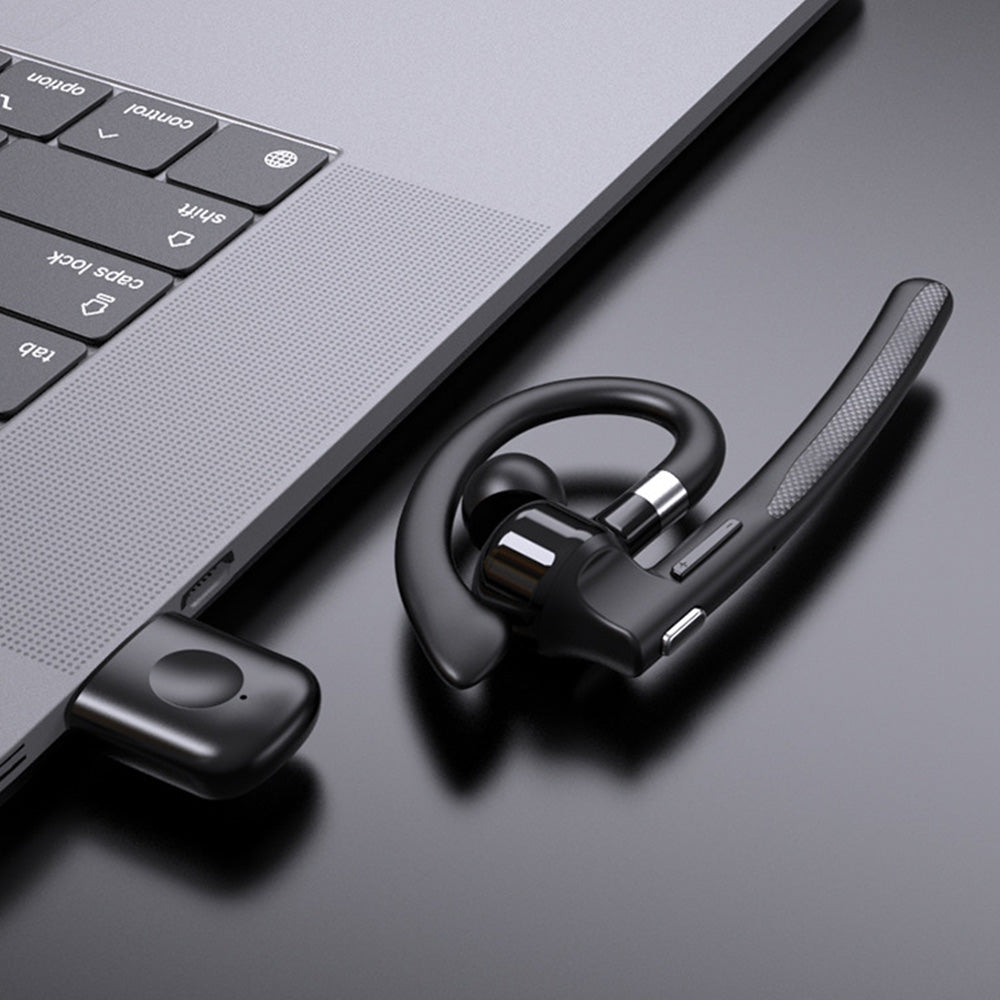 Wireless Car Bluetooth Headset with Rotating Ear Hook