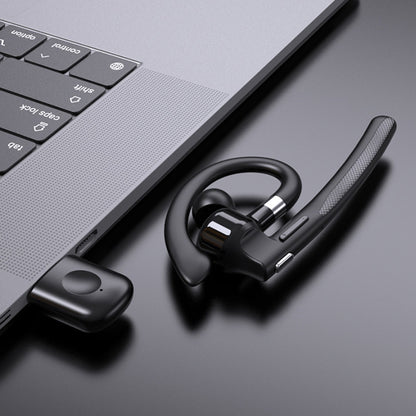 Wireless Car Bluetooth Headset with Rotating Ear Hook