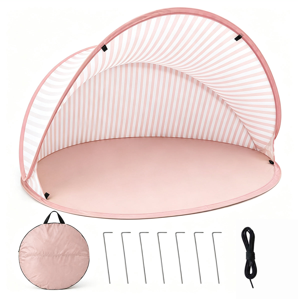 Pop Up Beach Sun Shade Tent for 1 to 2 People - Pink