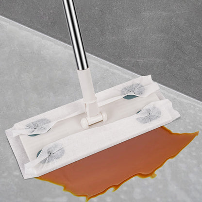 Washable Mop Pad Replacement Head with Reusable Coral fleece Cloths