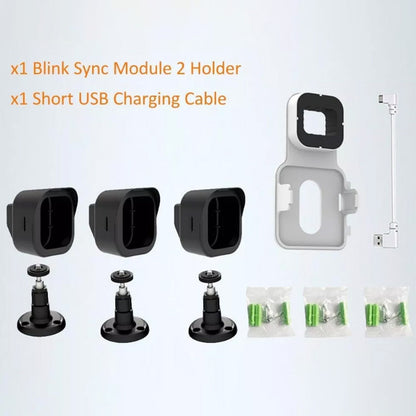 3Pcs Outdoor Mount for Blink Surveillance Camera Weatherproof Protective Housing 360 Degree Adjustable Mount