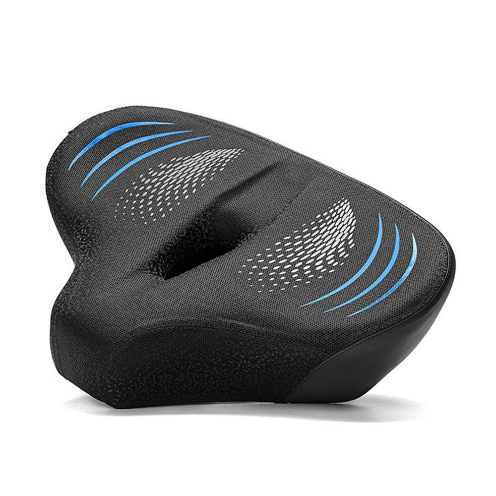 Padded Bike Seat Cushion Extra Padding Bicycle Seat Comfortable Saddle Blue
