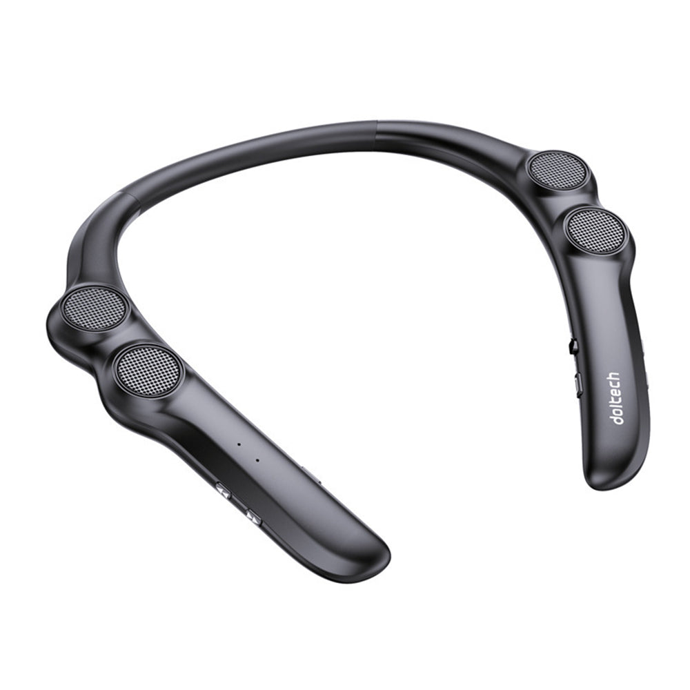 Neckband Bluetooth Speaker Wireless Wearable Speaker with 3D Stereo Sound and Mic-Blue