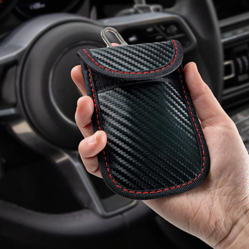 2Pcs RFID Blocking Car Key Protector Pouches Faraday Bags
